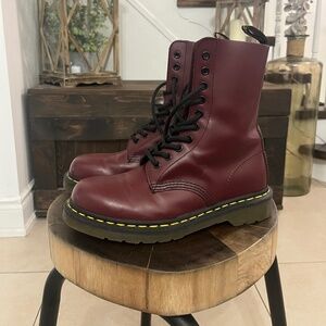 Doc Marten’s 1490 Smooth Leather Mid Calf Boots